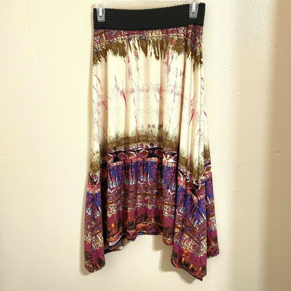 Chenault Hi Low Floral Skirt Size S Q27E